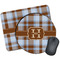 Two Color Plaid Mouse Pads - Round & Rectangular