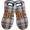 Two Color Plaid Neoprene Oven Mitt -Set of 2 - Front