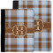 Two Color Plaid Notebook Padfolio - MAIN