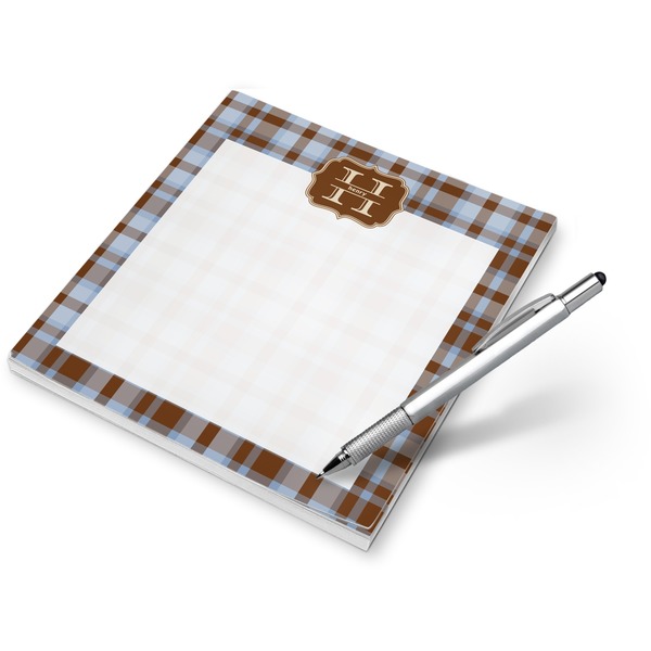 Custom Two Color Plaid Notepad (Personalized)