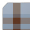 Two Color Plaid Octagon Placemat - Single front (DETAIL)