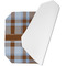 Two Color Plaid Octagon Placemat - Single front (folded)