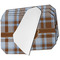 Two Color Plaid Octagon Placemat - Single front set of 4 (MAIN)