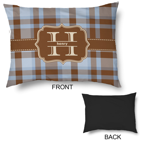 Two Color Plaid Outdoor Dog Beds - Large - APPROVAL