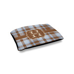 Two Color Plaid Outdoor Dog Bed - Small (Personalized)
