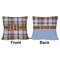 Two Color Plaid Outdoor Pillow - 18x18