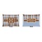 Two Color Plaid  Outdoor Rectangular Throw Pillow (Front and Back)