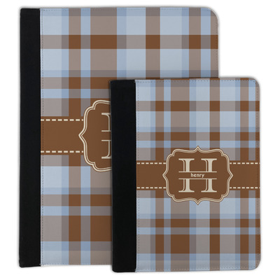 Two Color Plaid Padfolio Clipboard (Personalized)