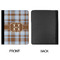 Two Color Plaid Padfolio Clipboards - Large - APPROVAL