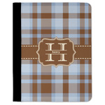 Two Color Plaid Padfolio Clipboard - Large (Personalized)