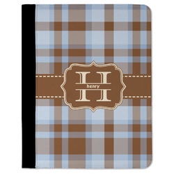 Two Color Plaid Padfolio Clipboard - Large (Personalized)