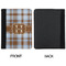 Two Color Plaid Padfolio Clipboards - Small - APPROVAL