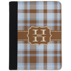 Two Color Plaid Padfolio Clipboard - Small (Personalized)