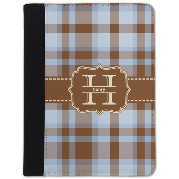 Custom Two Color Plaid Padfolio Clipboard - Small (Personalized)