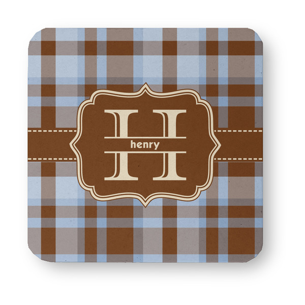 Two Color Plaid Paper Coasters - Approval