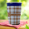 Two Color Plaid Party Cup Sleeves - with bottom - Lifestyle
