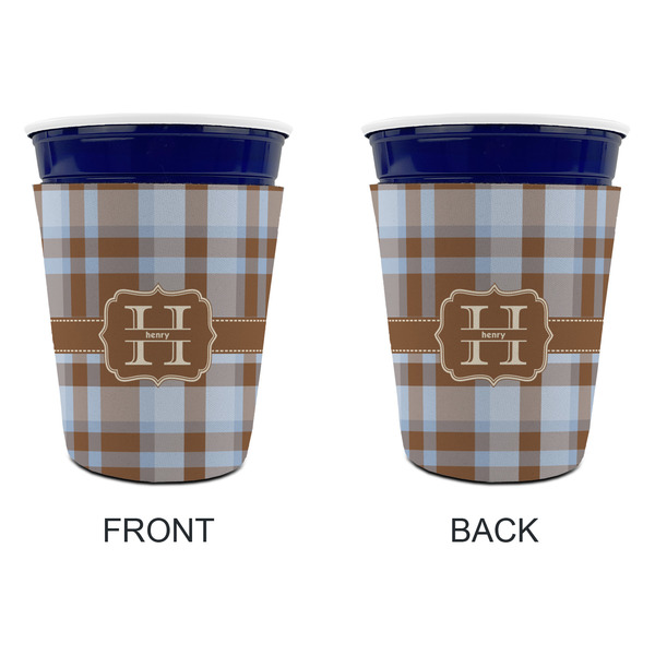 Two Color Plaid Party Cup Sleeves - without bottom - Approval