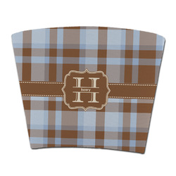 Two Color Plaid Party Cup Sleeve - without bottom (Personalized)