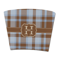 Two Color Plaid Party Cup Sleeve - without bottom (Personalized)