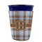 Two Color Plaid Party Cup Sleeves - without bottom - FRONT (on cup)