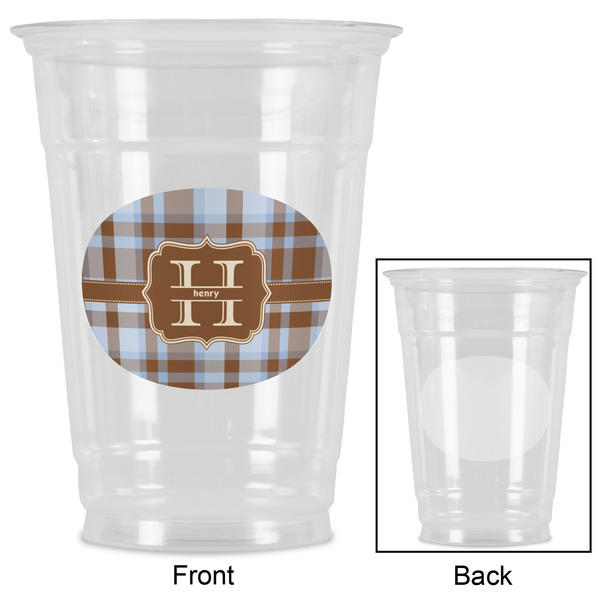 Two Color Plaid Party Cups - 16oz - Approval