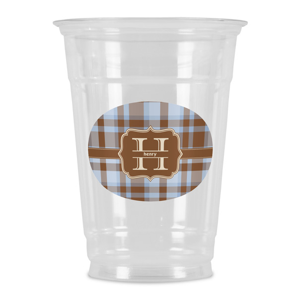 Custom Two Color Plaid Party Cups - 16oz (Personalized)