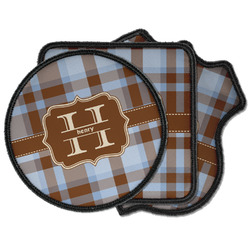 Two Color Plaid Iron on Patches (Personalized)