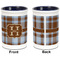 Two Color Plaid Pencil Holder - Blue - approval