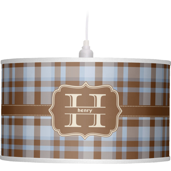 Two Color Plaid Pendant Lamp Shade