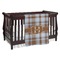 Two Color Plaid Personalized Baby Blanket