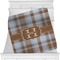 Two Color Plaid Personalized Blanket