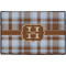 Two Color Plaid Personalized Door Mat - 36x24 (APPROVAL)