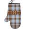 Two Color Plaid Left Oven Mitt (Personalized)