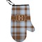 Two Color Plaid Personalized Oven Mitt