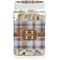 Two Color Plaid Dog Treat Jar (Personalized)