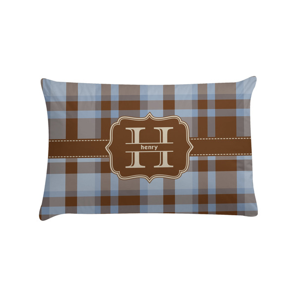 Custom Two Color Plaid Pillow Case - Standard (Personalized)