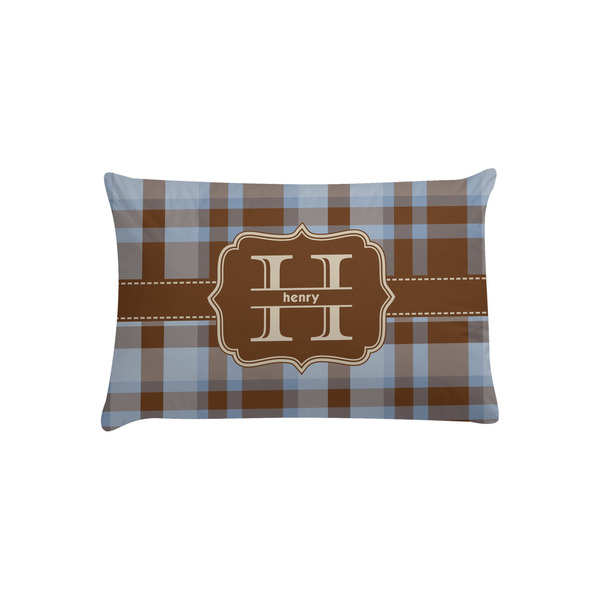 Custom Two Color Plaid Pillow Case - Toddler (Personalized)