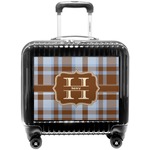 Two Color Plaid Pilot / Flight Suitcase (Personalized)