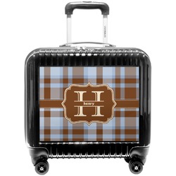 Two Color Plaid Pilot / Flight Suitcase (Personalized)
