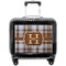 Two Color Plaid Pilot Bag Luggage with Wheels