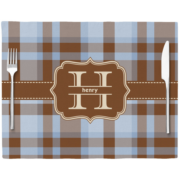 Two Color Plaid Placemat with Props