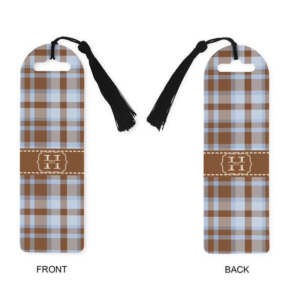 Two Color Plaid Plastic Bookmarks - Approval