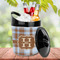 Two Color Plaid Plastic Ice Bucket - LIFESTYLE