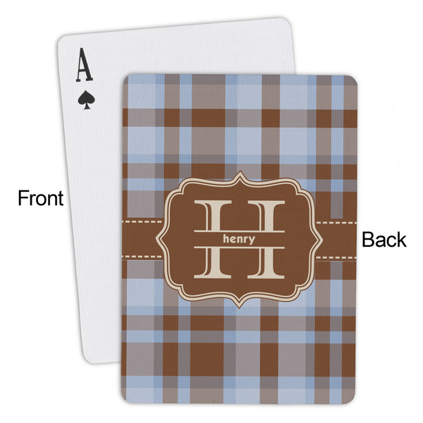 Two Color Plaid Playing Cards - Approval