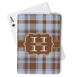 Two Color Plaid Playing Cards (Personalized)