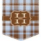 Two Color Plaid Iron On Faux Pocket (Personalized)