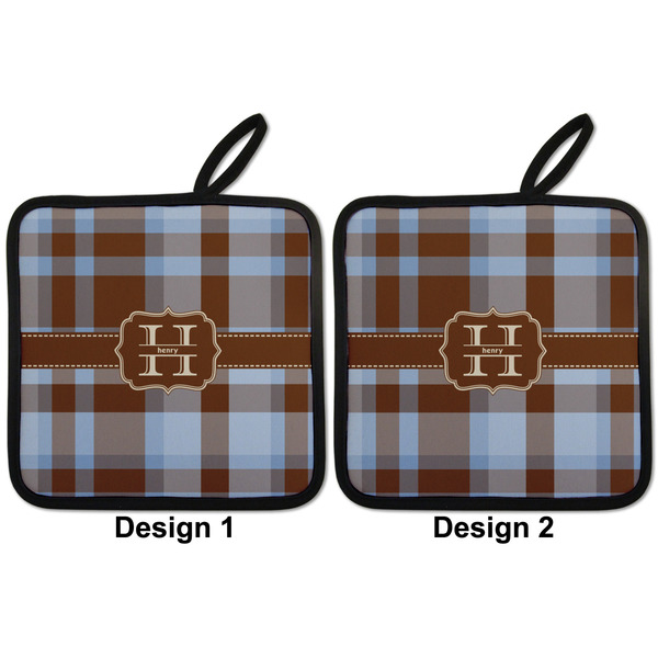 Two Color Plaid Pot Holders - Set of 2 APPROVAL