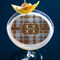 Two Color Plaid Printed Drink Topper - Large - In Context