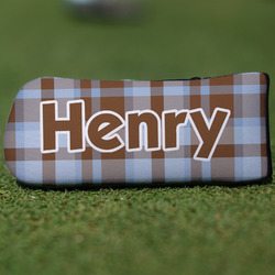 Two Color Plaid Blade Putter Cover (Personalized)