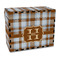 Two Color Plaid Recipe Box - Full Color - Front/Main